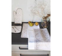 KITCHEN SET 4-PIECES PATTERN 001 ETHNO /2 TOWELS 40x60, MAT 20x20 cm, GLOVE 17.5x28.5/