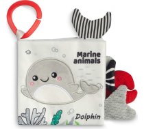 Sensillo BLACK&WHITE TEXTILE BOOK DOLPHIN