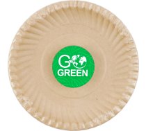 Gogreen Kompostējamie cukurniedru šķīvji ar rakstu Go Green Ø15cm 10 gab./ 0,08kg