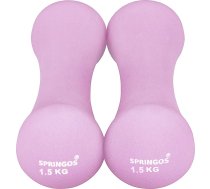 Springos Neoprēna hanteles Springos FA1039 2 x1,5kg