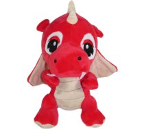 DINOZAUR SMOK PLUSZOWY CZERWONO BIAŁY