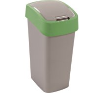 Curver Atkritumu spainis Flip Bin 45L sudraba/zaļš