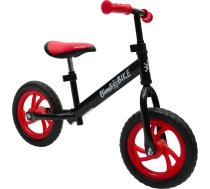 Bimbo Bike Bērnu līdzsvara velosipēds 12" "RUNNER", melns/sarkans