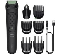 Philips Multigroom series 3000 trimmeris (7-in-1), melns ar zaļu, 0,5–16 mm - MG3930/15