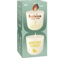 Bolsius Sveces Clean Light uzpildes sveces 2 gab. grapefruit & ginger
