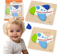 Viga Wooden Puzzle – Colorful Airplane