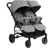 Twin stroller Happy 2 Light Grey 2023