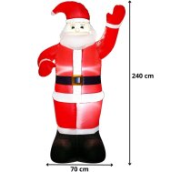 Springos LED gaismas dekorācija Ziemassvētku vecītis 240 cm CL4058