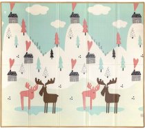 Milly Mally – salokāms putuplasta paklājiņš Play Pastel Deer T1