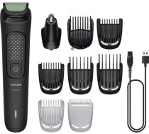 Philips Multigroom series 3000 trimmeris (9-in-1), melns ar zaļu - MG3945/15
