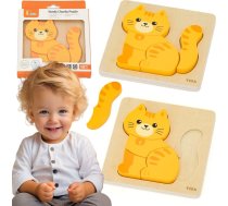 Viga Wooden Puzzle - Ginger Kitten