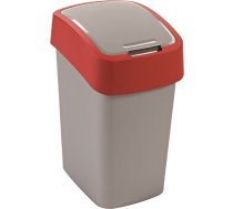 Curver Atkritumu spainis Flip Bin 25L sudraba/sarkans