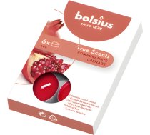 Bolsius Tējas sveces arom. 6 gab.True Scents pomegranate