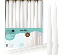 Bolsius Galda sveces Professional 30gab kastē 250/24mm baltas