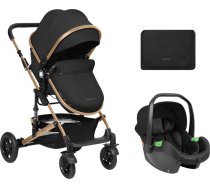 Stroller 3in1 transf. seat Amaia Black 2024