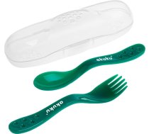 AKUKU trauku piederumu komplekts karote un dakša 9m+ A0074 Dark green