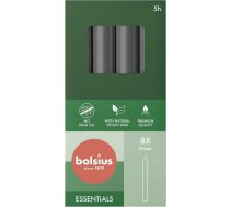 Bolsius Galda sveces 8gab.kastē 170/20mm pelēkas