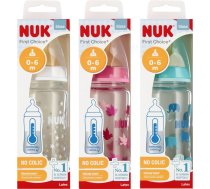 NUK 745122 Butelka szklana 240 ml + smoczek 0-6 m FC