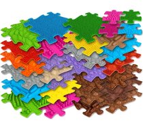 Woopie ortopēdiskais sensorais paklājs „Royal Puzzle”, 26 gab. + 4 mazie