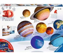 Ravensburger Apaļā puzle Saules sistēma, 522 gabali, no 6 gadiem