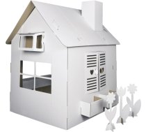 Annahouse Saliekama kartona spēļu mājiņa Dārza māja 115x95x147 cm