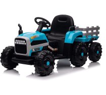 Bērnu elektriskais traktors ar piekabi HATIS, gaiši zils