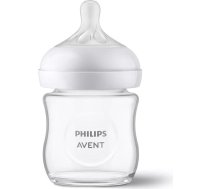 PHILIPS AVENT Natural Response stikla zīdaiņu pudelīte 125 ml, jaundzimušā knupītis, 0m+ SCY930/01