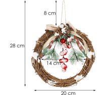 Springos Ziemassvētku rotājums Vainags Springos CA1021 19cm