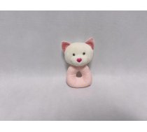 Tulilo AXIOM 9427 Grzechotka Miś różowy z serduszkowym noskiem 18 cm