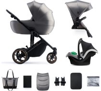 Kinderkraft ratiņi 3in1 PRIME 2 3IN1 MINK PRO SHADOW GREY, KSPRIM02GRY300I
