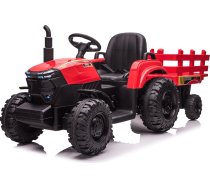 Bērnu elektriskais traktors ar piekabi HATIS, sarkans/melns