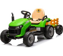Bērnu elektriskais traktors ar piekabi HATIS, zaļš/dzeltens