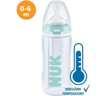 NUK 741148 Butelka FC+ 300 ml ANTI-COLIC Professional ze wskaźnikiem temperatury smoczek silikonowy 0-6 m