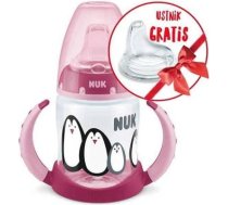 NUK ZE-101 Zestaw FC Butelka 150ml z uchwytami MONOCHROMATYCZNA+ustnik silikonowy niekapek gratis