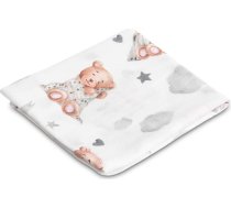 Sensillo MUSLIN SWADDLE BLANKET 70X80 CM SLEEPY BEAR