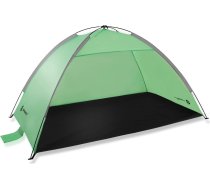 Springos Pludmales telts Springos PT034, dārza, 210×120×112 cm tūrisma ar somu, UV filtrs zaļi‑pelēki‑melna