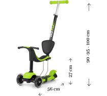 MILLY MALLY LITTLE STAR Skrejritenis 3in1 GREEN