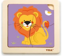 VIGA koka puzle LION 18m+ 4elem., 51316