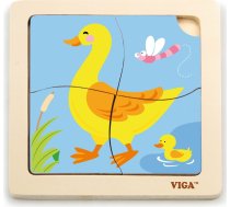 VIGA koka puzle DUCK 4 elementi 51314