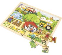 Viga 44588 Puzzle na podkładce 48 elementów - poznajemy farmę