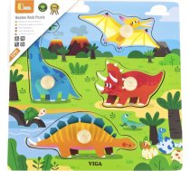 Viga 44596 Puzzle z uchwytami - Dinozaury
