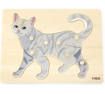 Viga 44612 Koka puzle Kaķis