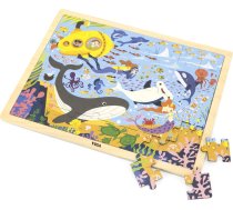 Viga 44583 Puzzle na podkłądce 48 elementów - poznajemy morze i jego mieszkańców