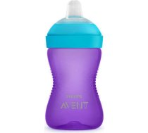 PHILIPS AVENT MY GRIPPY mācību krūzīte ar mīkstu snīpi 300ml. 9m+ SCF802/02 lillā