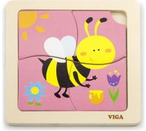 VIGA koka puzle BEE 4 elementi 50138