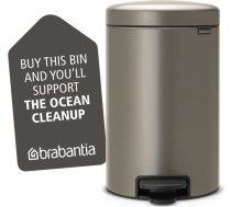 Brabantia atkritumu tvertne ar pedāli NewIcon, 12 l, Platinum - 113628