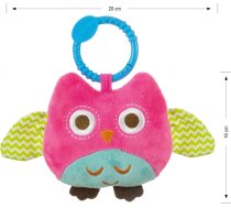 Milly Mally Plush hanging toy - Happy owl - 2552 PINK