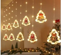 LED Ziemassvētku eglīte attēlu aizkaru gaismas 3m 10 USB spuldzes