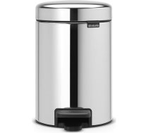 Brabantia atkritumu tvertne ar pedāli NewIcon, 3 l, Brilliant Steel - 113147