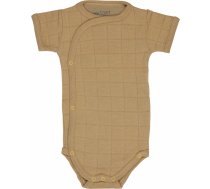 Lodger Romper Solid kokvilnas bodijs ar īsām piedurknēm, Honey, 68 cm - RFS 076_68